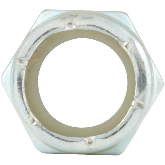 0.44 in. 20 Coarse Thread Thin Nylon Insert Nuts - Pack of 10