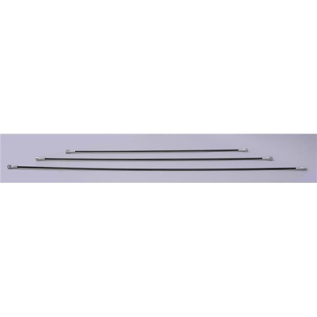 0.440 Dia. x 72 in. Fiberglass Rods with Large Buttonlok Connectors ...