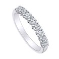 thumbnail image 1 of AFFY 0.45 Carat (cttw) Round Shape White Natural Diamond Wedding Engagement Band Ring 14k Solid White Gold Ring Size 5, 1 of 1