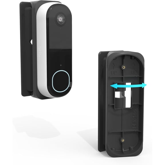 0 to 45 Degree Left and Right Adjustable Angle Mount Compatible with Arlo Video Doorbell 2K (2nd Gen) and Arlo Video Doorbell HD (2nd Gen) Camera (Black)