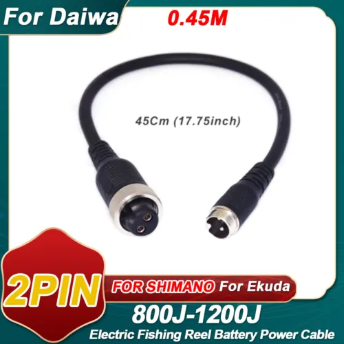 0.45m Power Cord Battery Connection Line Electric Fishing Reel Cable for Daiwa 1200mj 1200J 800mj 800mjs Genuine