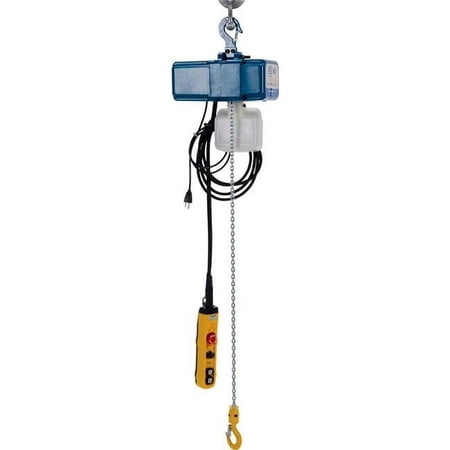 0-49 FPM, 115V & 250 lbs Variable Speed Electric Chain Hoist with 13 ft. Lift