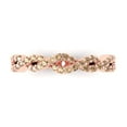 thumbnail image 1 of 0.495 ctw Wedding Band for Women - 14K Rose Gold Yellow Moissanite Stackable Eternity Ring, 1 of 6