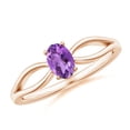 thumbnail image 1 of 0.4ct Oval Cut Purple Amethyst Stacking Band Ring 925 Sterling Silver Valentine Day Gift Jewelry Size:- 12, 1 of 4