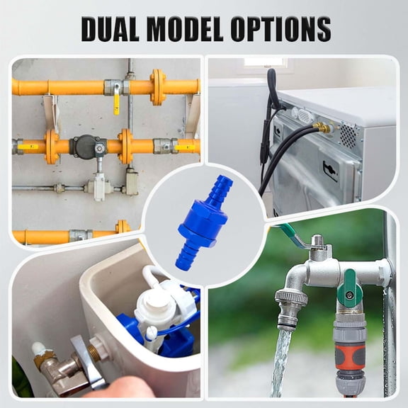 0.4in Aluminum Alloy One Way Check,Heavy Duty Non Return Fitting for Fuel Line,Gasoline,Water,Oil and Gas Applications,Durable Metal Check Gate for Automotive and Fluid Transfer Systems