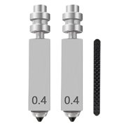 0.4mm Hardened Steel Nozzles Kit for Anycubic Kobra X/Kobra 4 2PCS Hotend Nozzles, 3D Printer Hotend Quick-Swap Printhead All Metal Hot End/Printhead Replacement