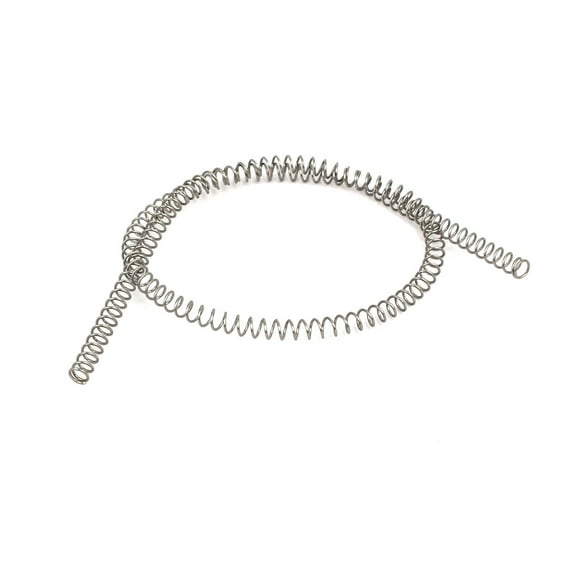 0.4mmx4mmx305mm 304 Stainless Steel Compression Springs Silver Tone 2pcs