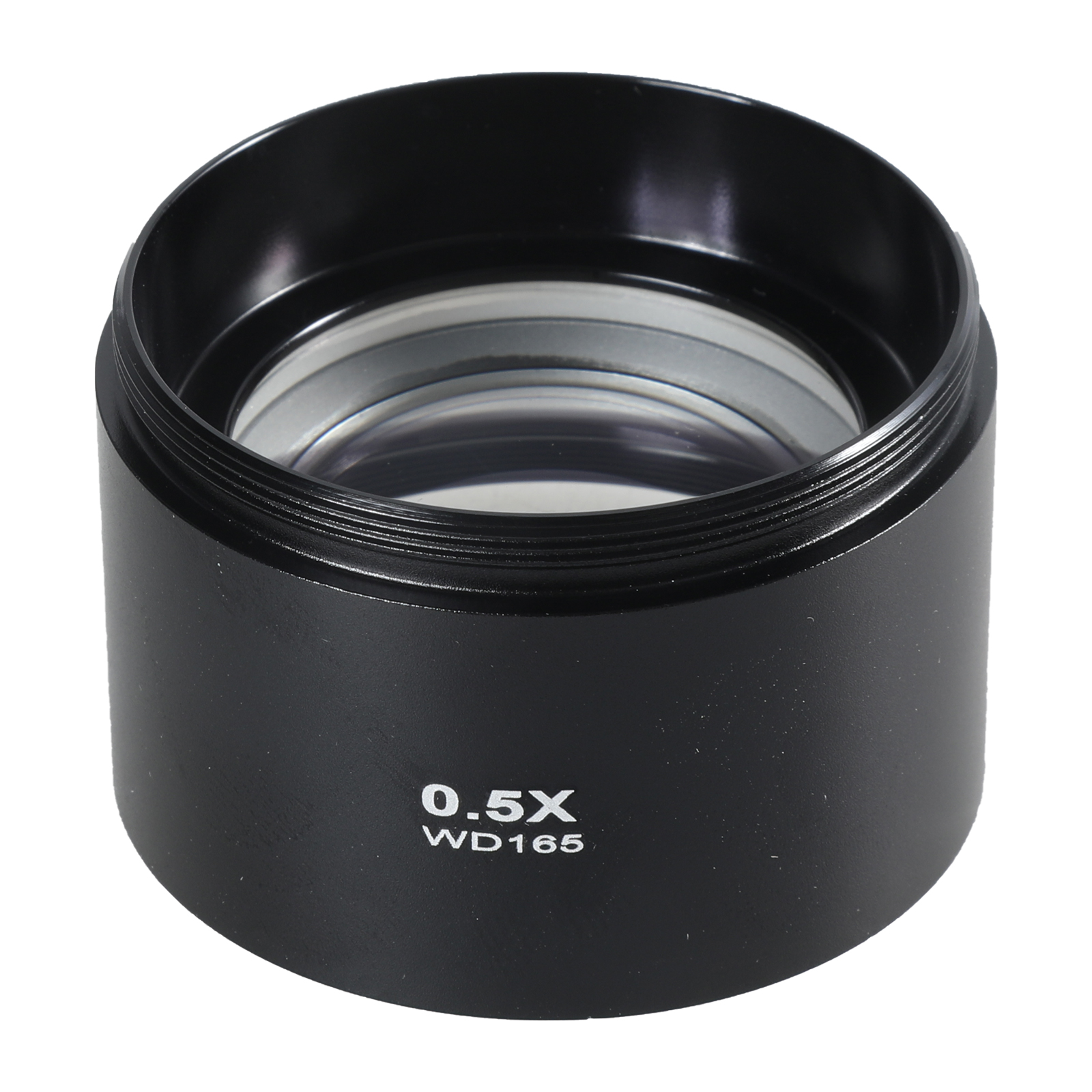 0.5/0.7 Aluminium Barlow Objective Lens Microscope Camera Lens Clear ...