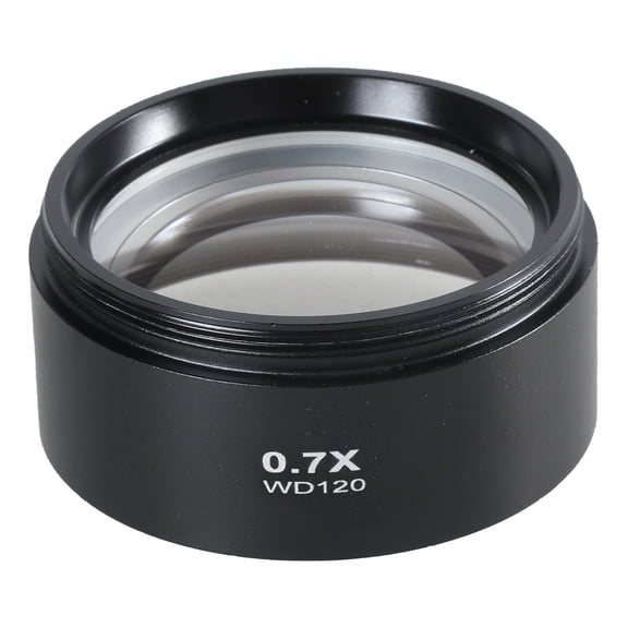 0.5/0.7 Aluminium Barlow Objective Lens Microscope Camera Lens Clear Imaging Microscope Barlow Glass Lens
