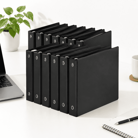 0.5-1-inch 3-ring-binder With Pockets Basic Binders 1-inch View Round ...