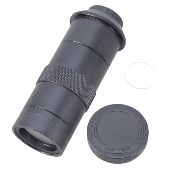 Microscope Lens Magnification Adjustable 100X C Mount Lens for Circuit Board Inspection Optical 0.5-3X Magnification