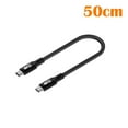 thumbnail image 1 of 0.5-3m Professional UHD Emark Chip 20Gbps PD 100W Fast Charging Line USB 3.2 Type-C to Type-C Cable Data Cord Video Wire 50CM, 1 of 8