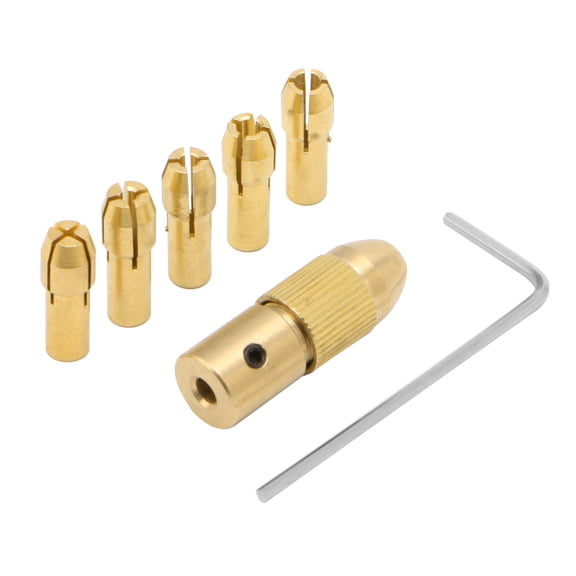 0.5-3mm 7Pcs Small Electric Drill Bit Collet Clamp Twist Drill Tool