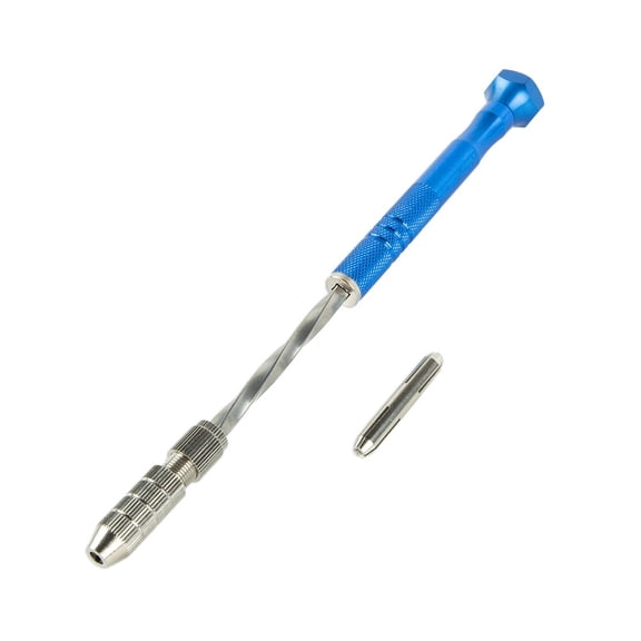 0.5-3mm Blue Lengthening Semi-automatic Hand Drill Set With 10pc Small Drill Bit Woodworking Tools Ferramentas Brocas Hand Tools