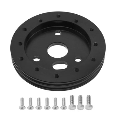 Forever Sharp 1.5" Black Steering Wheel Spacer – 5-Hole Wheel To FS, GRANT, APC 3-Hole Adapter