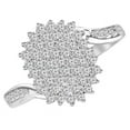 thumbnail image 1 of 0.5 CTW Round Diamond Cluster Cocktail Ring in 14K White Gold - 8.5, 1 of 1