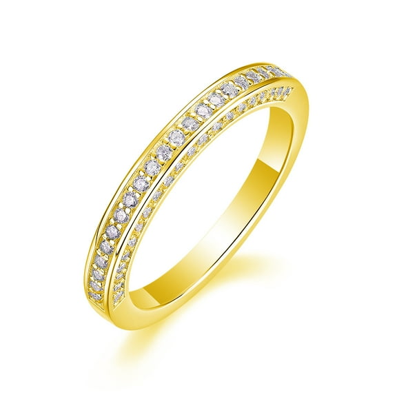 0.5 Carat Moissanite Rings for Women D Color VVS1 S925 Sterling Silver Round Cut Moissanite Promise Rings Lab Diamond Engagement Ring Simulated Diamond Wedding Bands