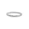 thumbnail image 1 of 0.5 Carat Round Diamond Trellis Eternity Band in 14k White Gold Size 5, 1 of 6