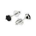 thumbnail image 1 of 0.5 Ct Round Cut Studs Black Natural Onyx 14K White Solid Solid Gold Everyday Dainty Earrings Screw Back, 1 of 7