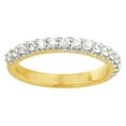 thumbnail image 1 of AFFY 0.5 Ct Round Shape White Diamond Engagement Band Ring In 14K Solid Yellow Gold, 1 of 1