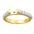 thumbnail image 1 of AFFY 0.5 Ct Round Shape White Diamond Mount Engagement Ring In 14K Solid Yellow Gold, 1 of 1