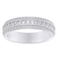 thumbnail image 1 of AFFY (0.5 Cttw) Round Cut White Diamond Eternity Band Ring In 14K Solid White Gold, 1 of 1