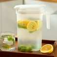 thumbnail image 1 of 0.5 Gallon Water Pitcher, Clear Plastic Pitcher with Flip-Top Spout Lid, Half Gallon Pitcher for Refrigerator, Mixing, Storing, and Serving Cold Drinks, 1 of 9