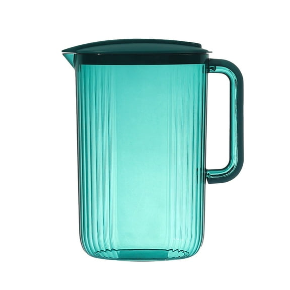 0.5 Gallon Water Pitcher with Lid & Pivot Top Spout -Slim Design Fits Fridge Door Tea Pitcher Plastic Water Pitchers with Lids Plastic Water Pitcher Fridge,Freezer/Dishwasher Safe(Green,7.1x4.9x8.7")