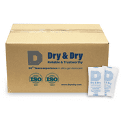 0.5Half Gram [10000 Packets] "Dry & Dry" Silica Gel Packets Desiccant Dehumidifier - Food SafeFDA Complliant Silica Packets for Moisture