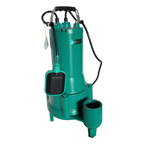 0.5 Hp Submersible Sewage Pump, 115Volts, 29 Ft Max Head, NPT2", Shimge-USA 50WQD0.37-4P(F)