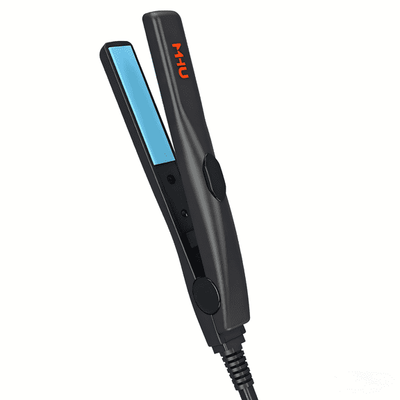 0.5-Inch Mini Hair Straightener Precision Styling for Bangs, Edges & Touch-Ups, Constant 180C Ceramic Plate, One-Button Control, Compact Body with 1.8m Cord
