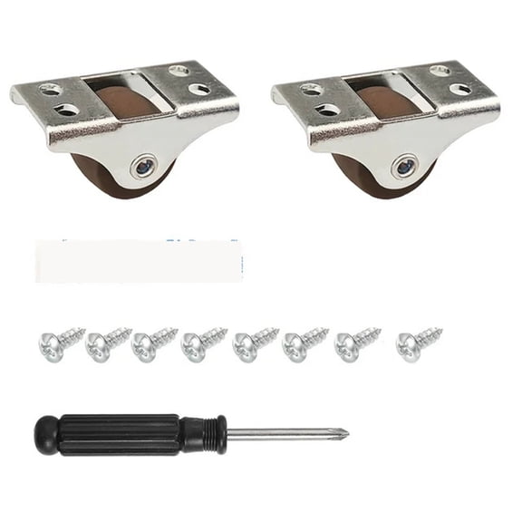 0.5 Inch Small Caster Wheels Low Profile Soft Rubber Wheel Rolling Castor Wheel Mini Rigid Silent Caster Wheel For Cart Drawer ,Wear-Resistant