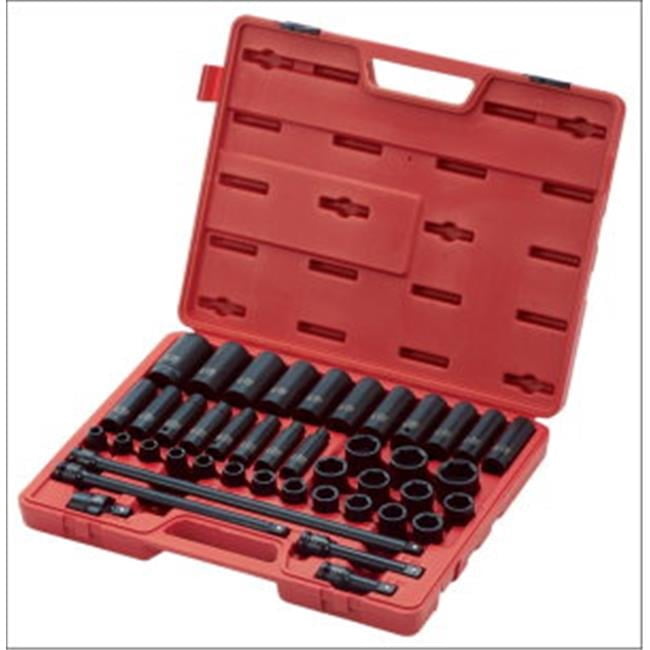 0.5 Maste Metric Impact Socket Set - 43 Piece