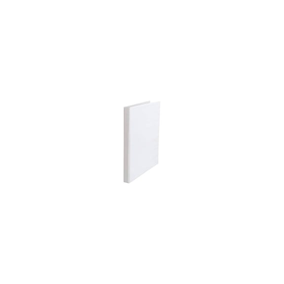 0.5" Ring Binder Clear View White: Half Inch, 120 Sheet Capacity, 4 Pockets, Hard Cover