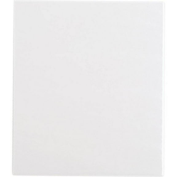 0.5" Ring Binder Clear View White - ub&ub: Half Inch, 120 Sheet Capacity, 4 Pockets, Hard Cover 11.65 Inches (L), 9.92 Inches (W)