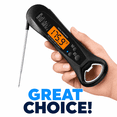 thumbnail image 1 of 1 Sec Instant Read Meat Thermometer Digital with ±0.5℉ Precision, Food Thermometer for Cooking Kitchen Gadgets, Oven Grill Candy BBQ Essentials Accessories, Gifts for Him Dad Men Birthday, 1 of 6