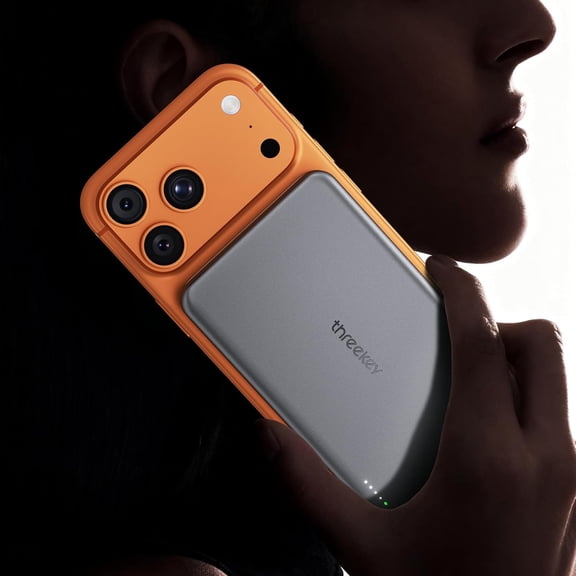 0.5 Ultra Slim for MagSafe 10K Portable Charger, 10000mAh Card Magnetic Power Bank,15W Wireless Fast Charging Battery Pack iPhone 17 Air 16 15 14 13 12 Pro Max Plus (Ice Gray)