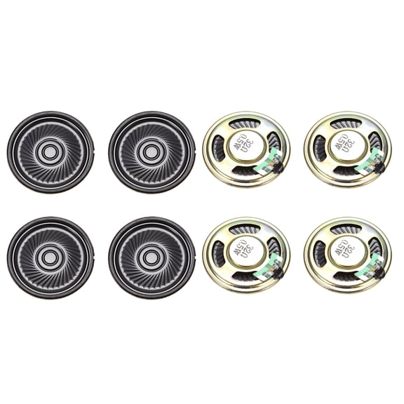 0.5 W 32 Ohm,DIY Magnetic Speaker 40mm Round-shape Replacement Loudspeaker for DVD/EVD 8pcs