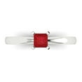 thumbnail image 1 of Solitaire Engagement Ring for Women - 0.5ct Simulated Pink Tourmaline in 14K White Gold Promise Ring, 1 of 5