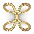 thumbnail image 1 of Statement Engagement Ring for Women - 0.5ct Yellow Moissanite in 18K Yellow Gold Promise Ring, 1 of 5