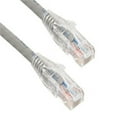 thumbnail image 1 of 0.5 ft. Cat6 550 MHz UTP Ethernet Network Patch Cable with Clear Snagless Boot, Gray, 1 of 1