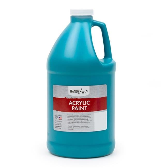 0.5 gal Acrylic Paint, Turquoise