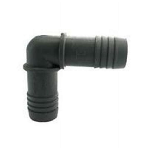 0.5 in. 90 deg Boshart Hose Elbow, Polyethylene - Gray