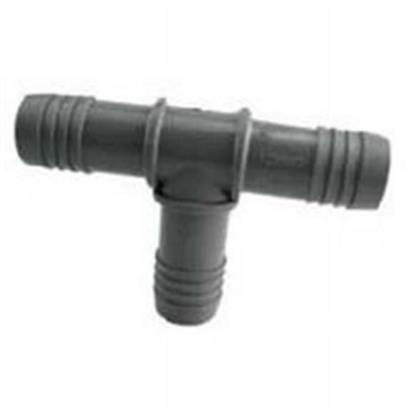 0.5 in. Boshart Hose Tee Pipe, Grey - Polyethylene