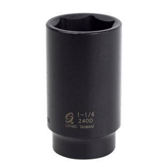 0.5 in. Drive 1.25 in. Deep 6 Point Impact Socket