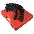 thumbnail image 1 of 0.5 in. Drive 12-Point Metric Deep Impact Socket Set - 26 Piece, 1 of 1