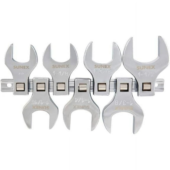 0.5 in. Drive Jumbo SAE Crowfoot Wrench Set - 7 Piece