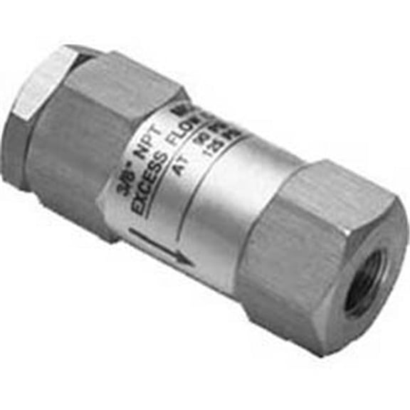 0.5 in. Fnpt Excess Flow Check Valve, Metallic