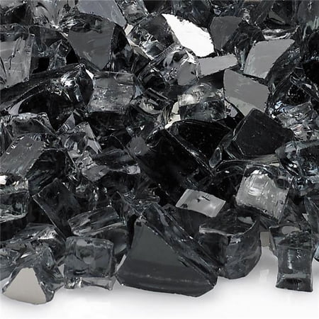 0.5 in. Gray Reflective Fire Glass - 10 lbs