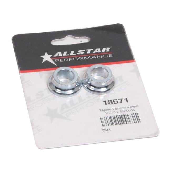 0.5 in. ID x 0.37 in. Steel Tapered Spacers
